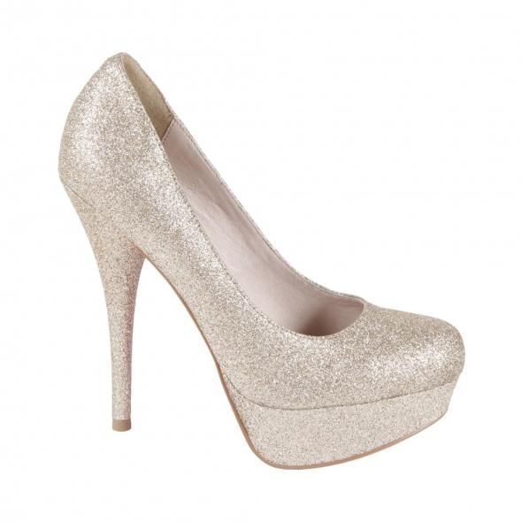 The heels I have are black Im thinking to use white glitter
