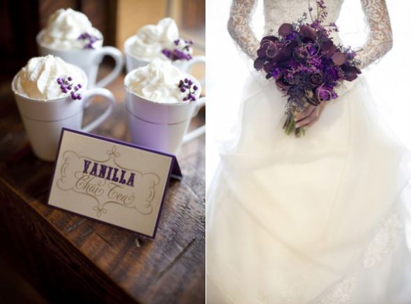 Show me your purple bouquets! :  wedding i WinterWedding2
