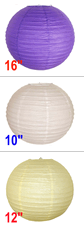 help! coordinating paper lantern colors :  wedding paper lantern decor purple theme gold color Option 2