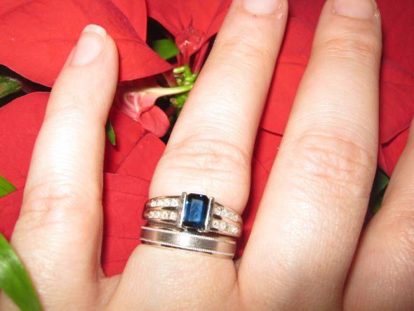 Thought on sapphires? :  wedding saaphire engagement rings IMG 0569