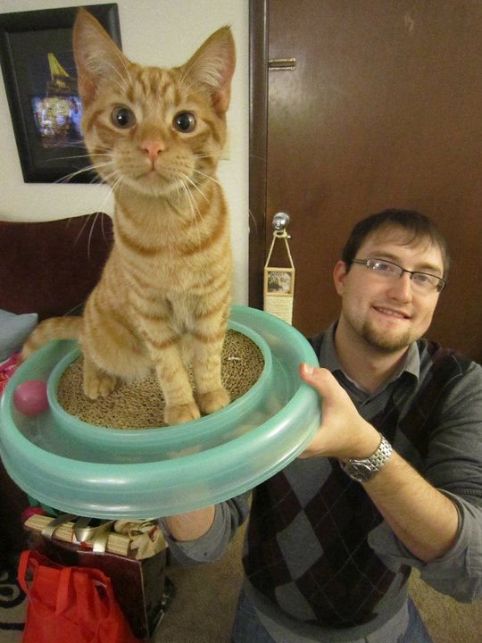 My SO and I are cat lovers! Show off your cats or pets! :) :  wedding pets Leo1