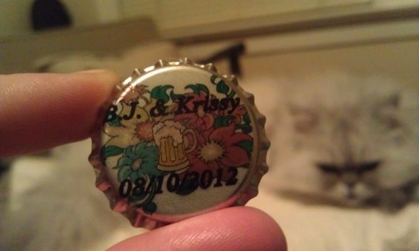 Beer Bottle Cap Save the Dates!