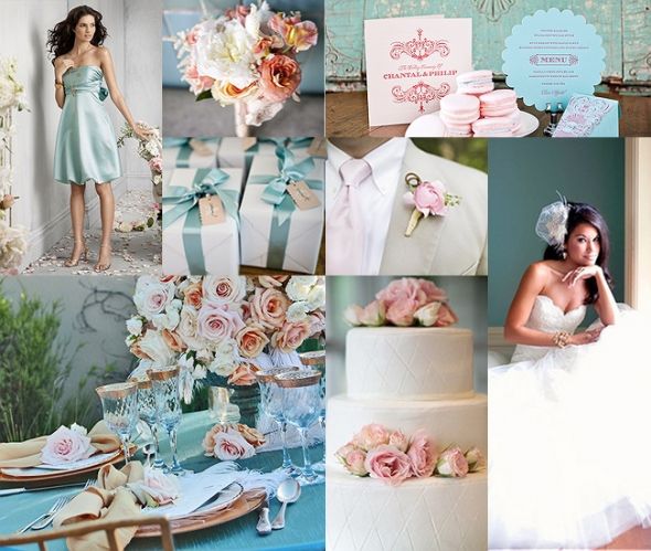 2012 brides--- what are your wedding colors???? :  wedding 2012 wedding wedding colors 2012 colors Robins Egg Blue And Rose Pink