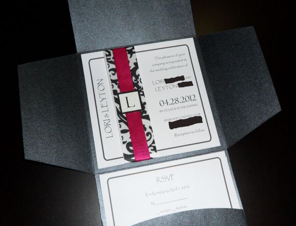 Show me your invitations!! :  wedding Invite
