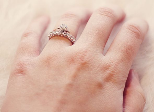 Solitaire (or any:) e-rings with wedding bands....Ring Porn please! :  wedding solitaire e ring band IMG 6673