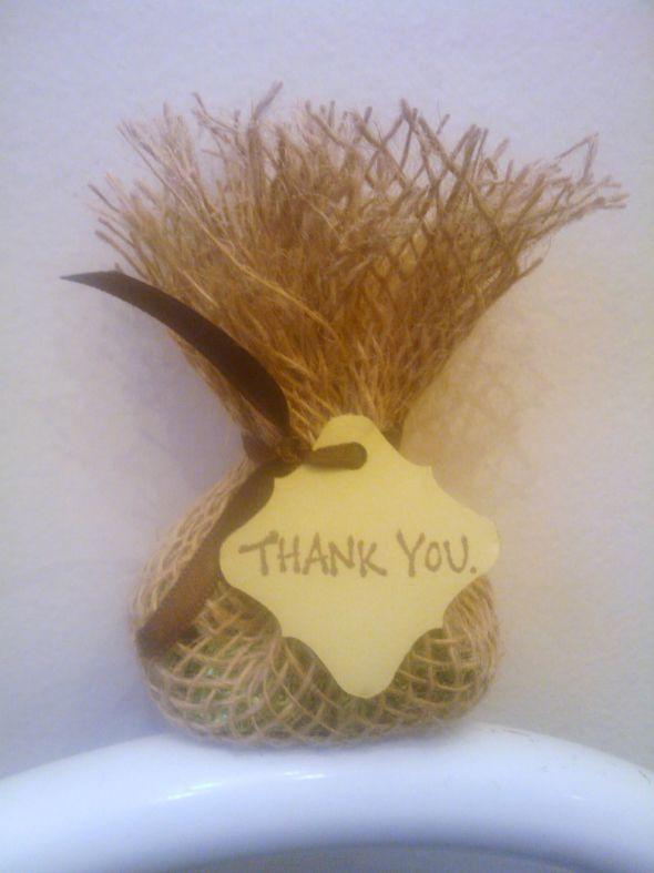 Burlap Party Favor Bags