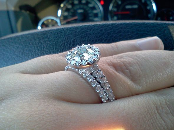 I'd love to see your super thin banded wedding sets! :  wedding ring wedding band e ring thin band wedding set bridal set Ering 4