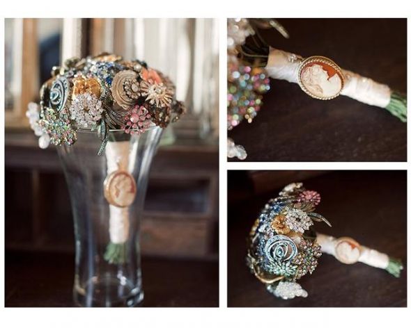 Brooch Bout? :  wedding brooch bouquet boutinierre brooch bouquet flower men DIY
