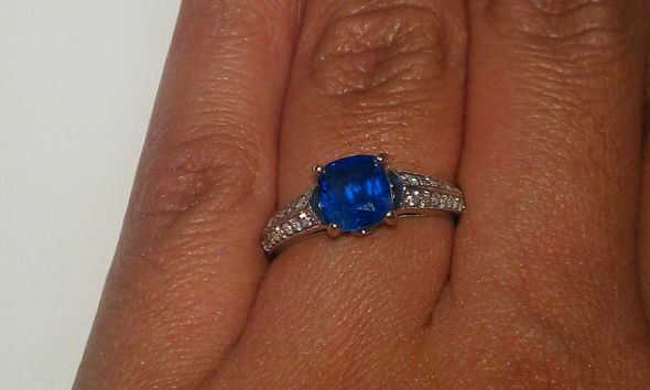 Blue diamond engagement rings? : wedding engagement ring blue diamond waiting confused advice ring porn sapphire Ring
