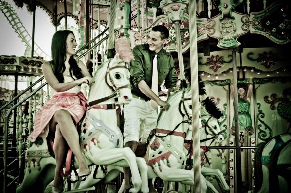 Finally posting my FABULOUS engagement photos! PIC HEAVY* :  wedding boardwalk engagement engagement photo carnival beach photos Engagement2