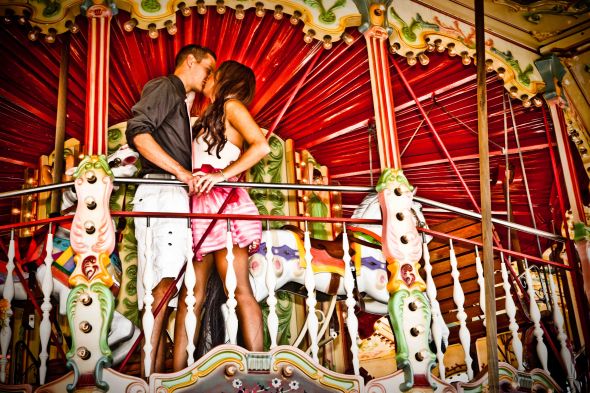 Finally posting my FABULOUS engagement photos! PIC HEAVY* :  wedding boardwalk engagement engagement photo carnival beach photos Engagement3