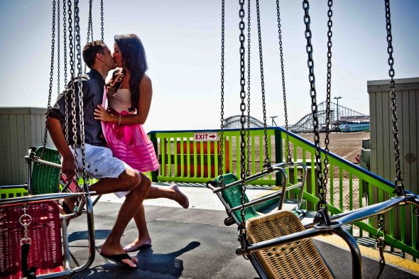 Finally posting my FABULOUS engagement photos! PIC HEAVY* :  wedding boardwalk engagement engagement photo carnival beach photos Engagement4