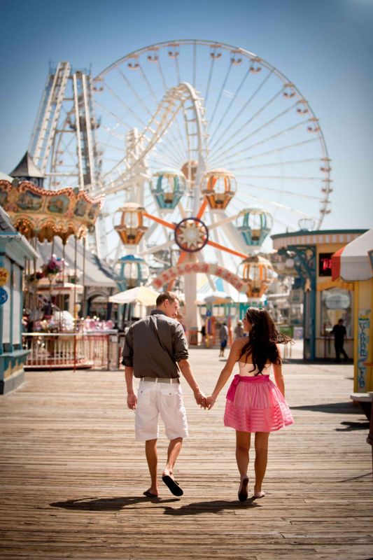 Finally posting my FABULOUS engagement photos! PIC HEAVY* :  wedding boardwalk engagement engagement photo carnival beach photos Engagement6