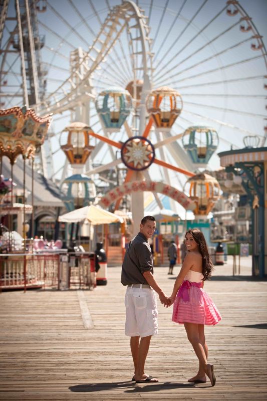 Finally posting my FABULOUS engagement photos! PIC HEAVY* :  wedding boardwalk engagement engagement photo carnival beach photos Engagement9