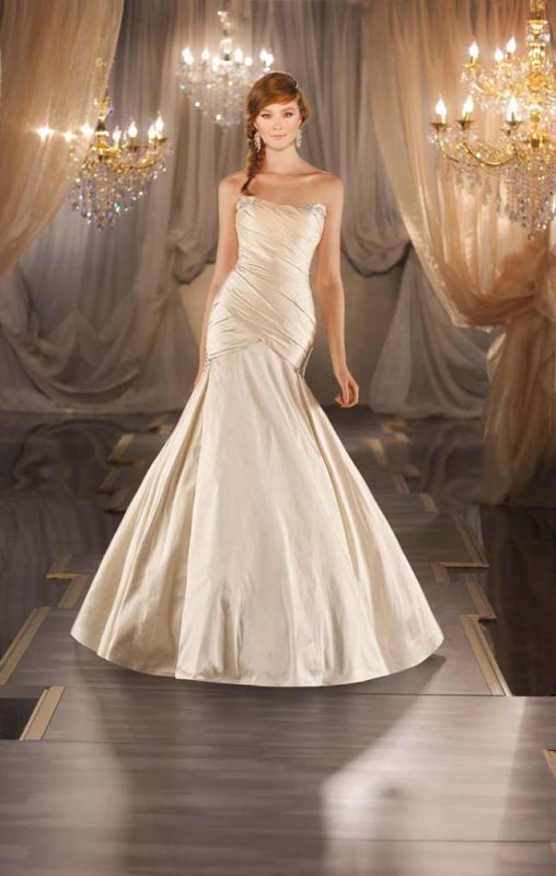Martina Liana 2012 Collection :  wedding martina liana 378 1 wedding dress strapless straps keyhole 2012 1 collection price Gold Wedding Dress