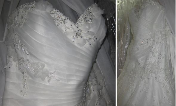 FINALLY my dress is here!!! =D (PICS!!!) :  wedding dress my dress finally fitting marys karelina sposa c7832 My Dress2