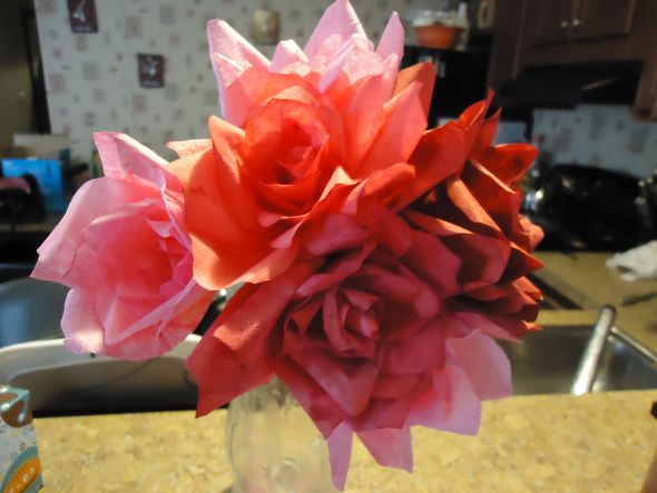 Paper roses