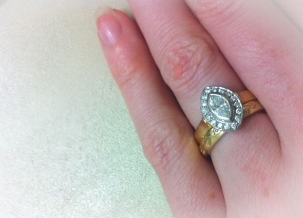 Marquise & Pear e-rings..show them off!!! RING PORN :  wedding wedding rings engagement rings rings marquise pear unique Photo 3