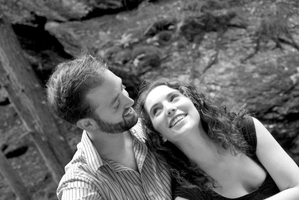 Engagement Pictures! (pic heavy) :  wedding engagement pictures wedding woods happy love  DSC6532blkwht