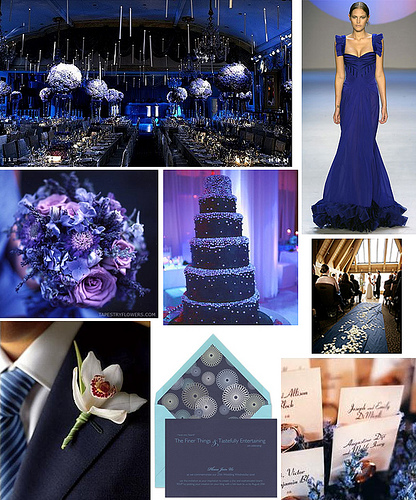Anyone doing navy blue and periwinkle or a light lavendar wedding 