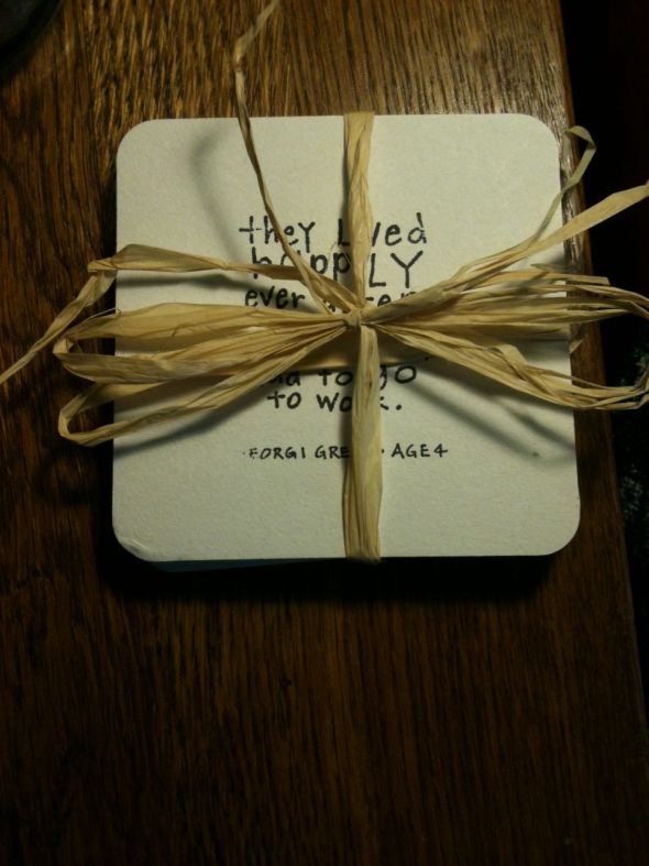 DIY Coaster Favors