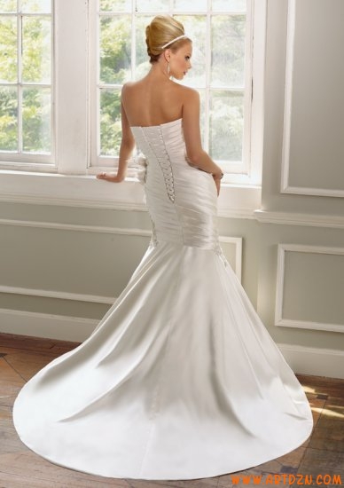 It has a lace up back but can you let out this type of dress wedding