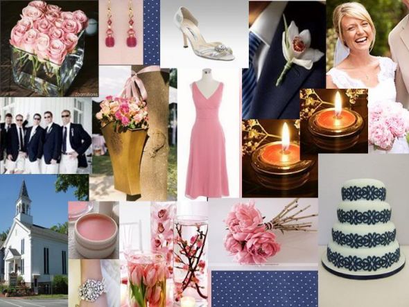 We're doing navy and pale pink now What are your color schemes wedding