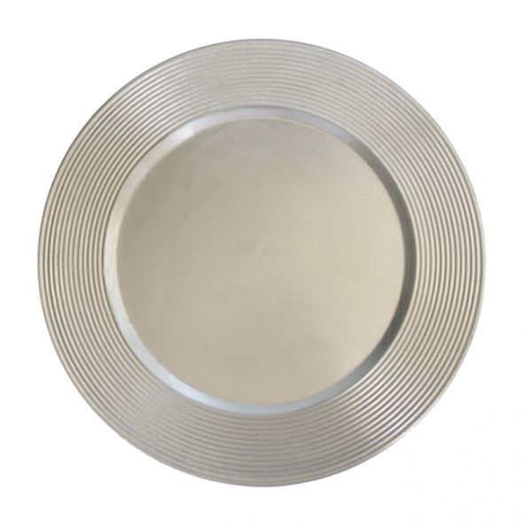 Cheap Charger Plate Rentals! :  wedding charger plates rental beaded chargers Silver Charger