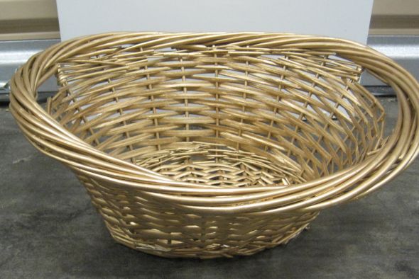 $5 Gold Baskets for Ceremony Or Reception : wedding gold baskets large basket small basket ceremony program favors gold reception LargeGoldBasket
