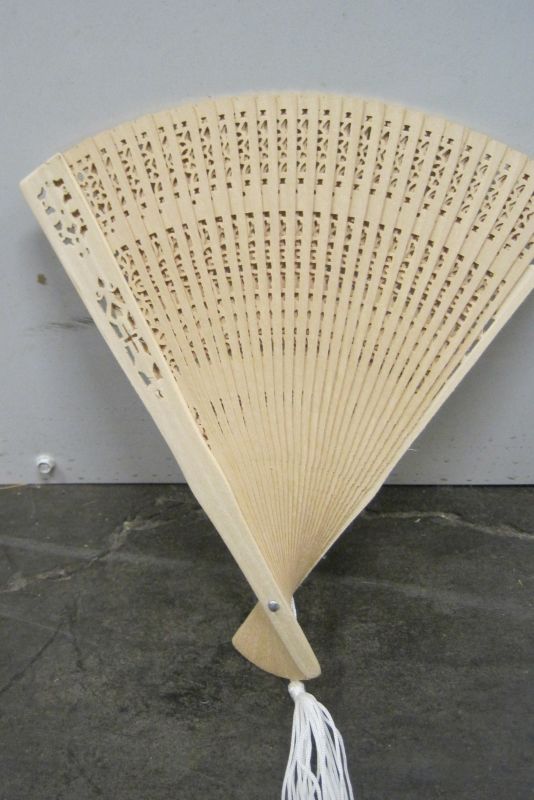 Brand New Sandalwood Fans (multiple!) $0.99 each : wedding fans favors wedding ceremony guests WoodenFansOpen
