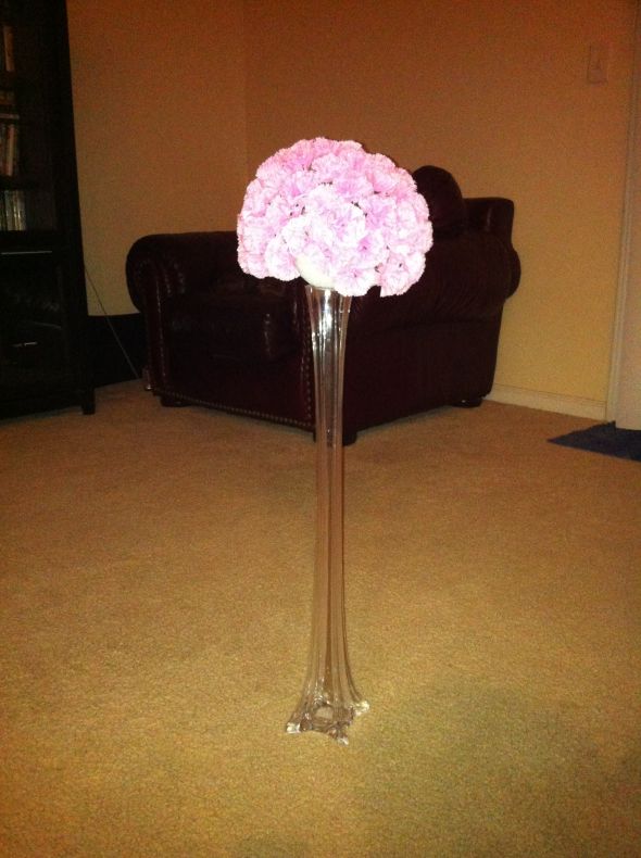 SilkFlowersFactory.com & EfavorMart.com Flowers Used for my Pomanders :  wedding efavormart floral flower flowers ivory kissing ball pink pomander silk silkflowersfactory ya ya IMG 3433