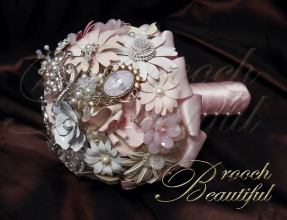 Pretty in Pink Brooch Bouquet