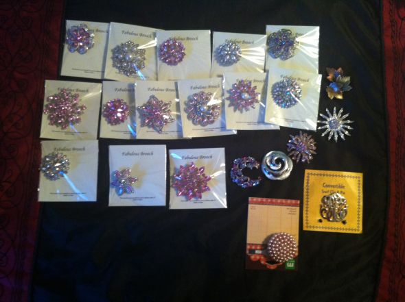 DIY Brooch Bouquet Project Started