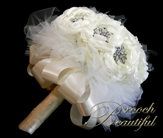 Handmade Fabric Peony Bouquets