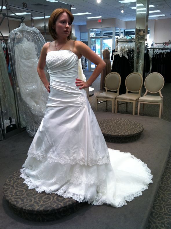 Do you think my dress is to fancy for my wedding? (pic!) :  wedding wedding dress weddingdress dress wedding fancy casual red head too long too short 1 info Dress