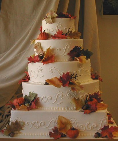  for inspiration Show me your Wedding cakes wedding Fall Wedding Cake2