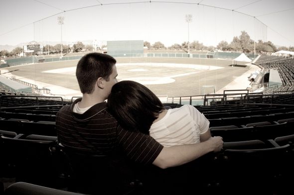 Baseball Themed Engagement phots : wedding engagement inspiration Oct2011 670