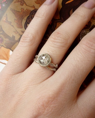 Etsy Ring Help :  wedding etsy engagement ring help colored stone diamond custom ring Closedband