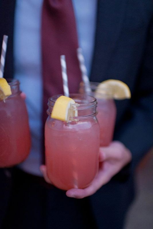 Ideas for mason jars? :  wedding mason jars decor rustic candles flowers Drinks