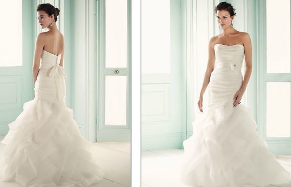 Looking for this dress or similar :  wedding finished mermaid ruffles trumpet fishtail edges 1663