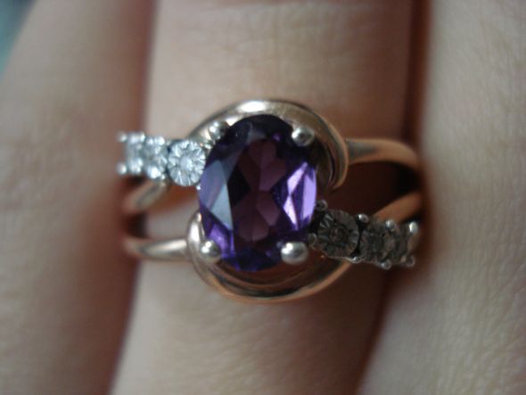 Before the wedding we are going to upgrade from an amethyst to a purple 