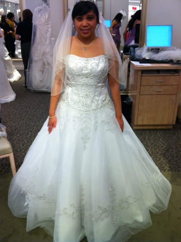 Can I See Your Poofy Ballgown? What crinoline used? :  wedding ballgown hoop crinoline skirt poof full Dress 5b
