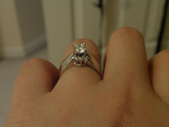 Show me solitaire e-rings w/wedding bands and/or enhancers! :  wedding engagement ring wedding band 1 ct solitaire enhancers princess PC300039