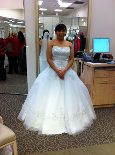 Can I See Your Poofy Ballgown? What crinoline used? :  wedding ballgown hoop crinoline skirt poof full Photo2