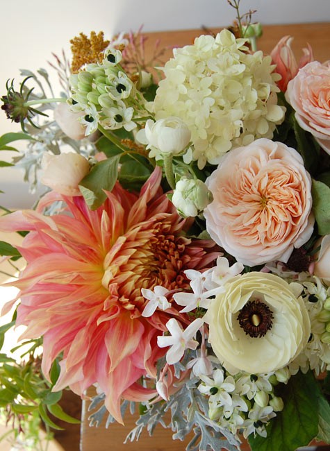 Is pink too girly for a wedding? :  wedding pink girly wedding Peachpinkivorycenterpeice