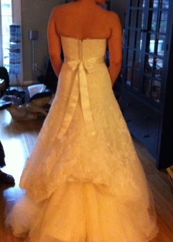 dress fitting - not liking the back :  wedding back fat dress alterations enzoani cheyenne Back Cropped