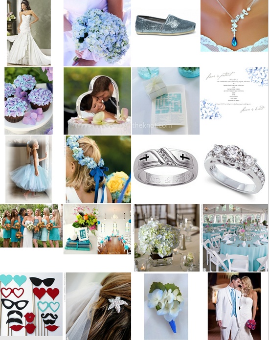 Light Blue and Hydrangeas