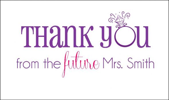 Thank you card (template available)