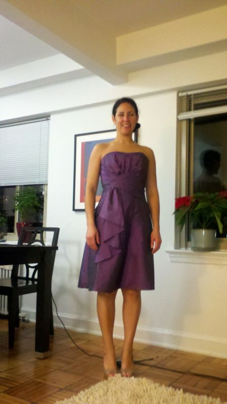 My Purple BM Dresses Are In! :  wedding JulieBMdress1