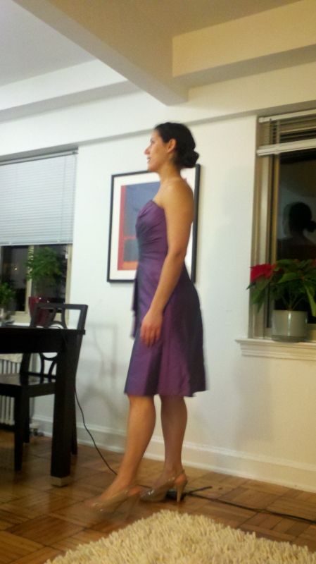 My Purple BM Dresses Are In! :  wedding JulieBMdress2